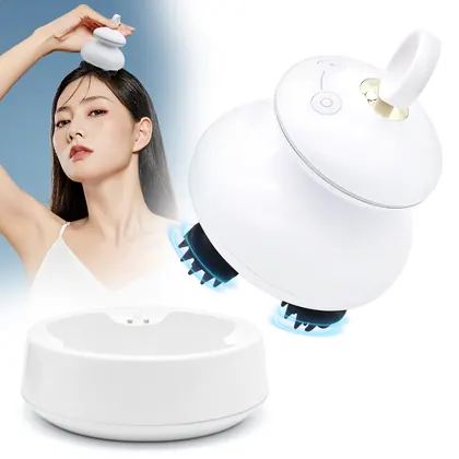 New Product Ideas Soft Silicone Head Scratching Massager Electric Scalp Kneading Massage Device Stress Fatigue Relaxing manufactured by Bisd