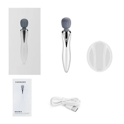 Handheld Electric Body Massager Wireless Massage Wand Waterproof Body Massage detail view 5