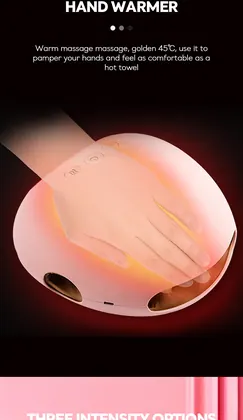 Oem Odm Electric Rechargeable Cordless Portable Shiatsu Air Compression Finger Hot Compress Hand Massager Machine detail view 12