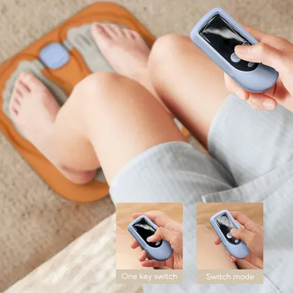 Portable Automatic Feet Muscle Stimulator Massage Ems Electric Vibrating Foot Massager manufactured by Bisd