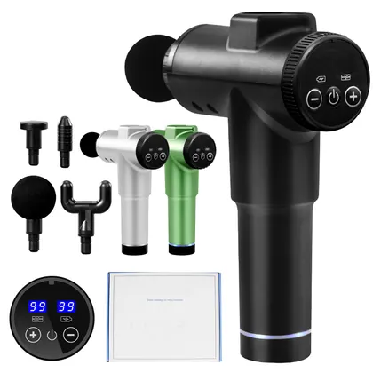 New High Quality Manufacturer Usb 99 Speed Handheld Professional Sports Electric Percussive Deep Tissue Muscle Massage Gun detail view 4