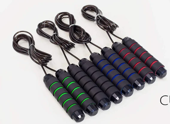 Fitness Workout Weighted Handle PVC Coated Steel Wire Adjustable Speed Skipping Rope Jump Rop view