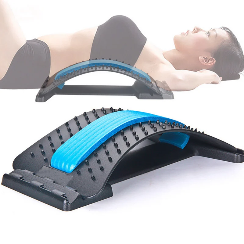 Magnetic therapy back stretcher arched back lumbar massager view
