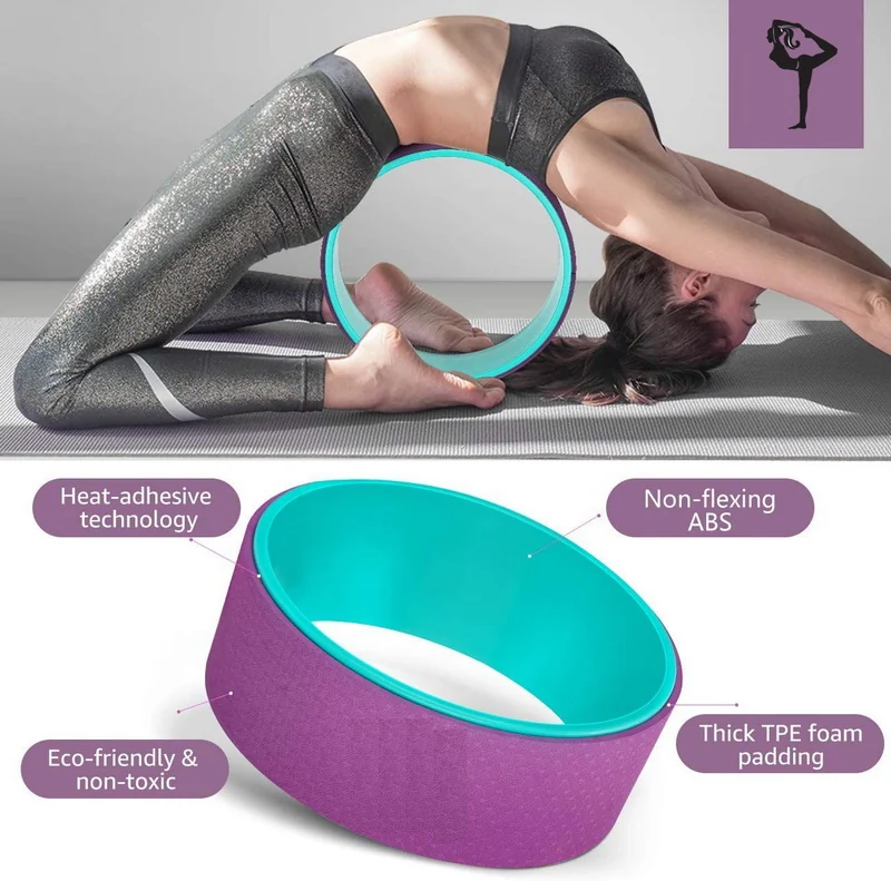 Yoga exercise equipment set view