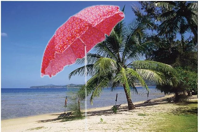 Beach Umbrella view