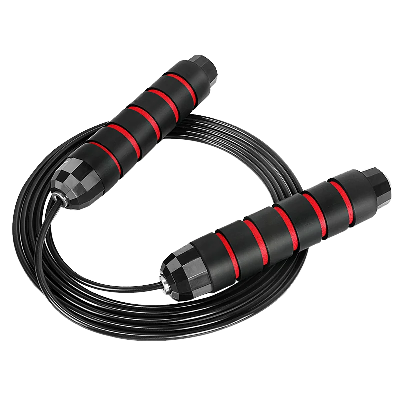 Fitness Workout Weighted Handle PVC Coated Steel Wire Adjustable Speed Skipping Rope Jump Rop view