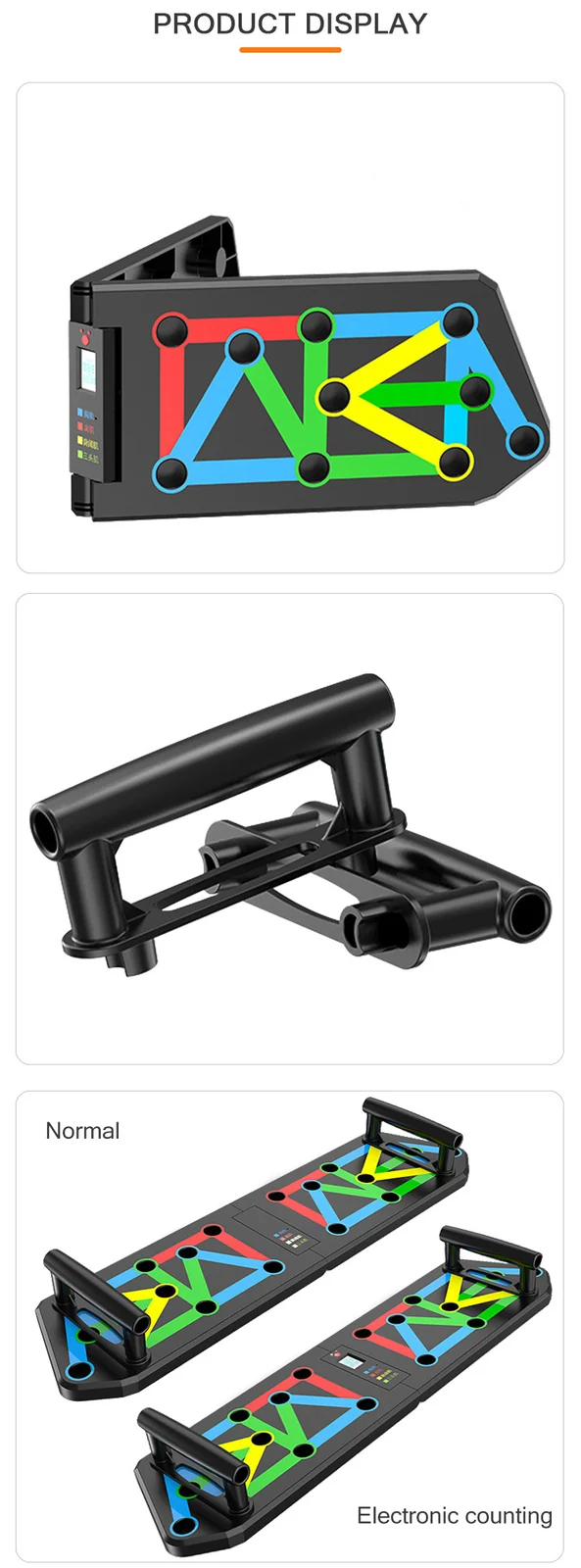 Foldable Muscle Training Push Up Board view