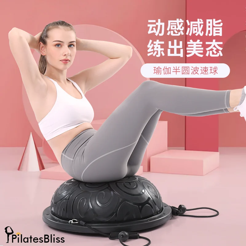 GYM Exercise Equipment Balance Pilates Trainer Fitness Yoga Half ball view