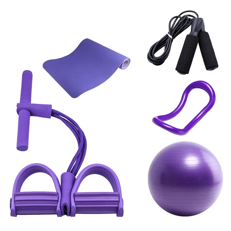 Yoga Exercise Fitness Pilates training set view