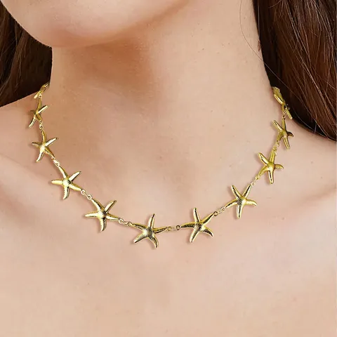 2024 European and American Marine Style Resort Style Temperament Versatile Starfish Necklace - view 2
