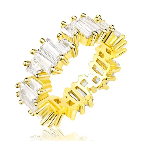 European and American Irregular Zirconia Ring Women’s Accessories - Plated Brass jewelry made by BlueOne Jewelry