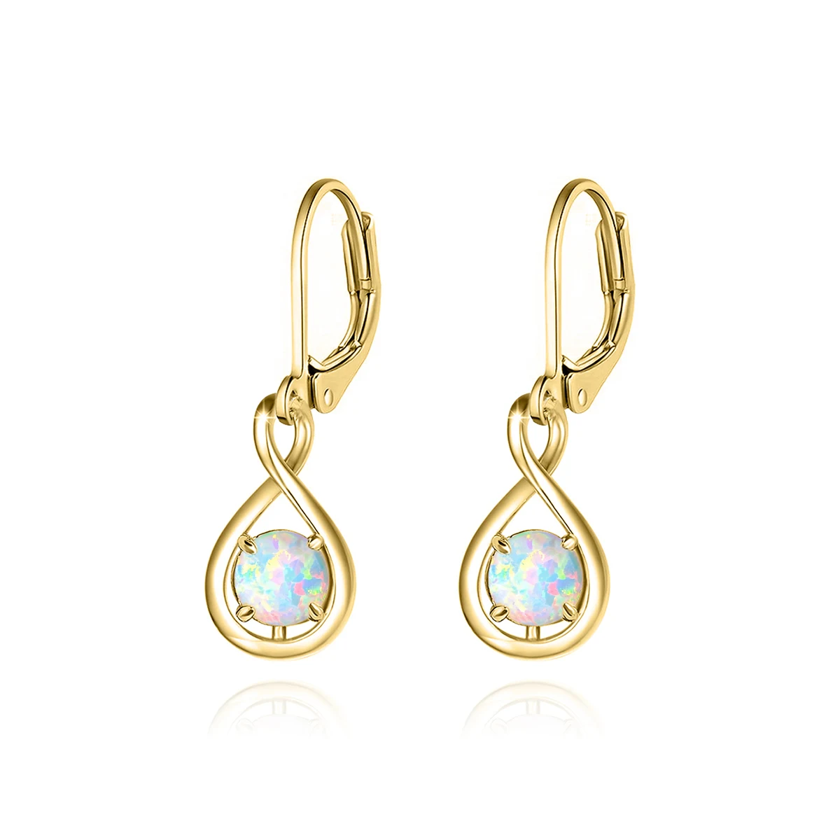 Opal Earrings Fashion Gift Anniversary Birthday made by BlueOne Jewelry