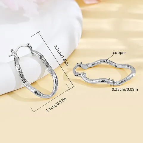 Express Fashion Earrings European and American Export Special Personalized Senior Trend - view 3