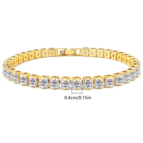 Models Cubic Zircon Bracelet Simple Fashion Personality with Niche Design Hundred - view 3