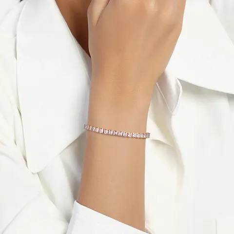 Models Cubic Zircon Bracelet Simple Fashion Personality with Niche Design Hundred - view 2