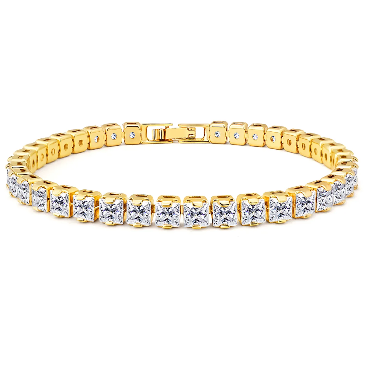 Models Cubic Zircon Bracelet Simple Fashion Personality with Niche Design Hundred made by BlueOne Jewelry