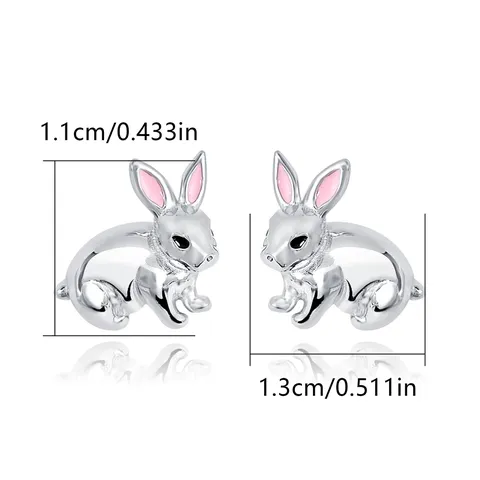 Cute Bunny Personality Simple Earrings Animal Female Earrings Jewelry - view 3