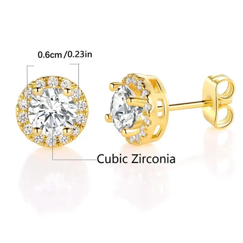 Pop Micro-set Zirconium Earrings Fashion Simple Advanced a Single Pair Set - view 3