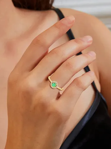 Round Open End Ring Opal Sellers - view 2