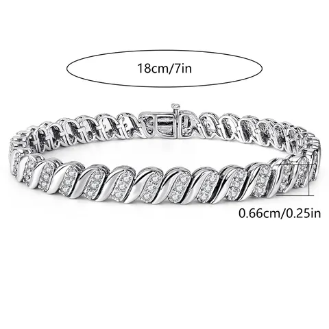 ’s Best-selling Zircon Bracelets for Heavy Industry and Luxury Export - view 3