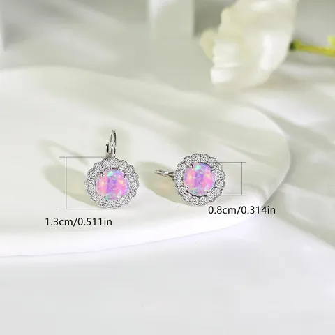 Cubic Zirconia Australia Treasure Earrings Micro-set Zirconia Light Luxury Senior Elegance Ms. Earrings - view 3