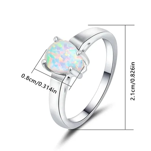 Australian Treasure Ring Jewelry Europe and the United States Teardrop-shaped Australian - view 3