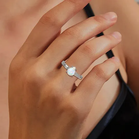 Australian Treasure Ring Jewelry Europe and the United States Teardrop-shaped Australian - view 2