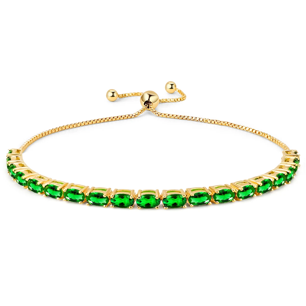 Bracelets Women European and American Single Row Zirconia Fashion Adjustable Bracelet - Style 9223 made by BlueOne Jewelry