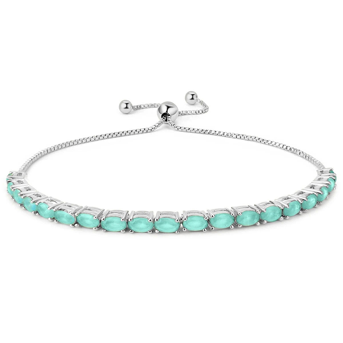 Bracelets Women European and American Single Row Zirconia Fashion Adjustable Bracelet - Style 9180 made by BlueOne Jewelry