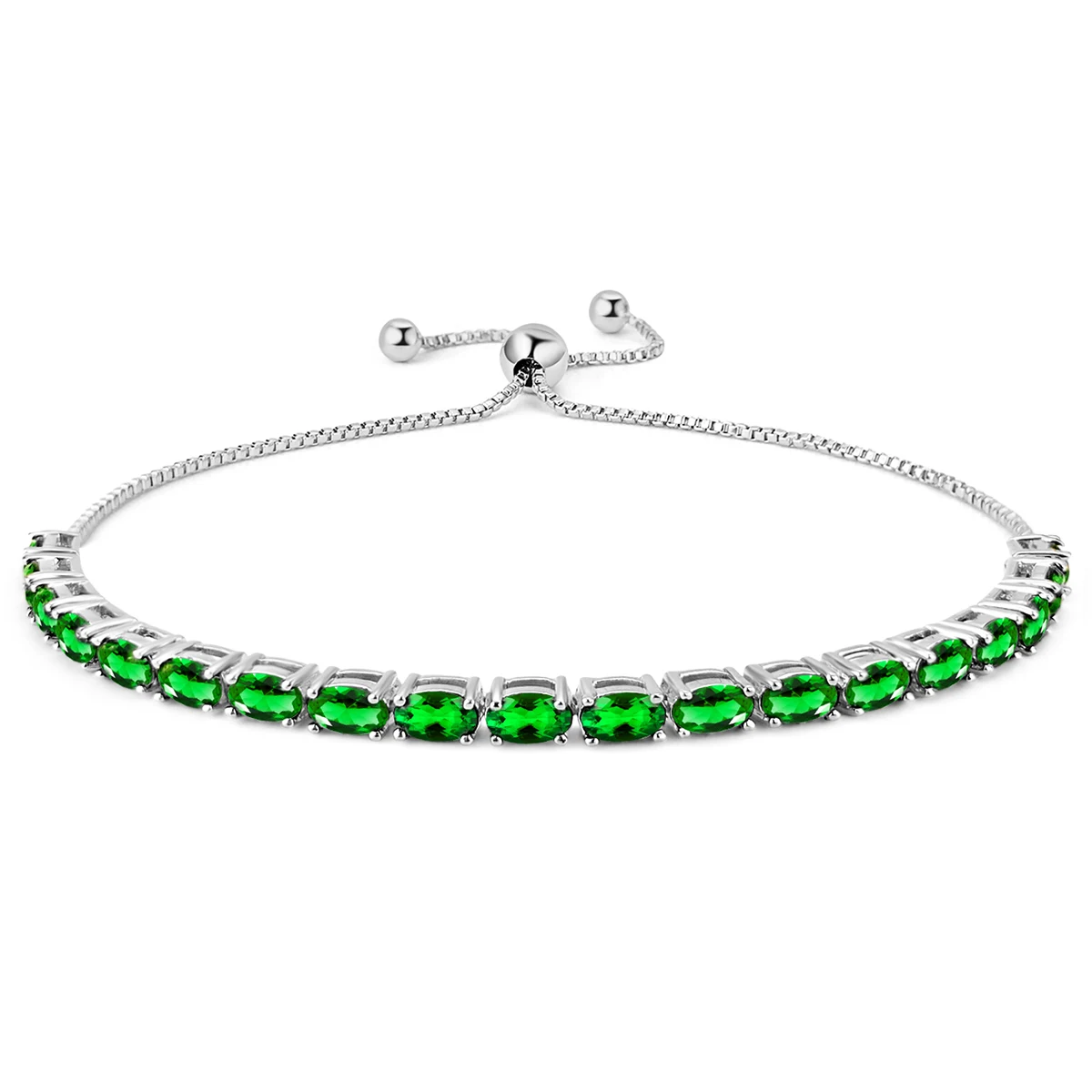 Bracelets Women European and American Single Row Zirconia Fashion Adjustable Bracelet - Style 9234 made by BlueOne Jewelry