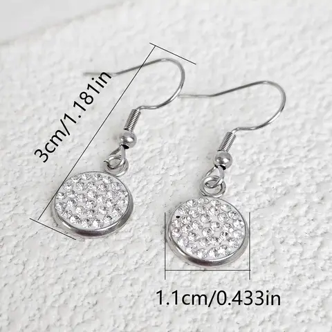 Circle Earrings Female Korean Temperament Light Luxury Earrings Ear Hooks Niche - view 3