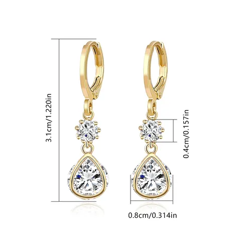 Creative Models Personalized Fashion Drop Earrings Popular Zirconia Earrings Direct - view 3