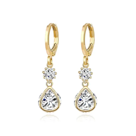 Creative Models Personalized Fashion Drop Earrings Popular Zirconia Earrings Direct - Plated Brass jewelry made by BlueOne Jewelry