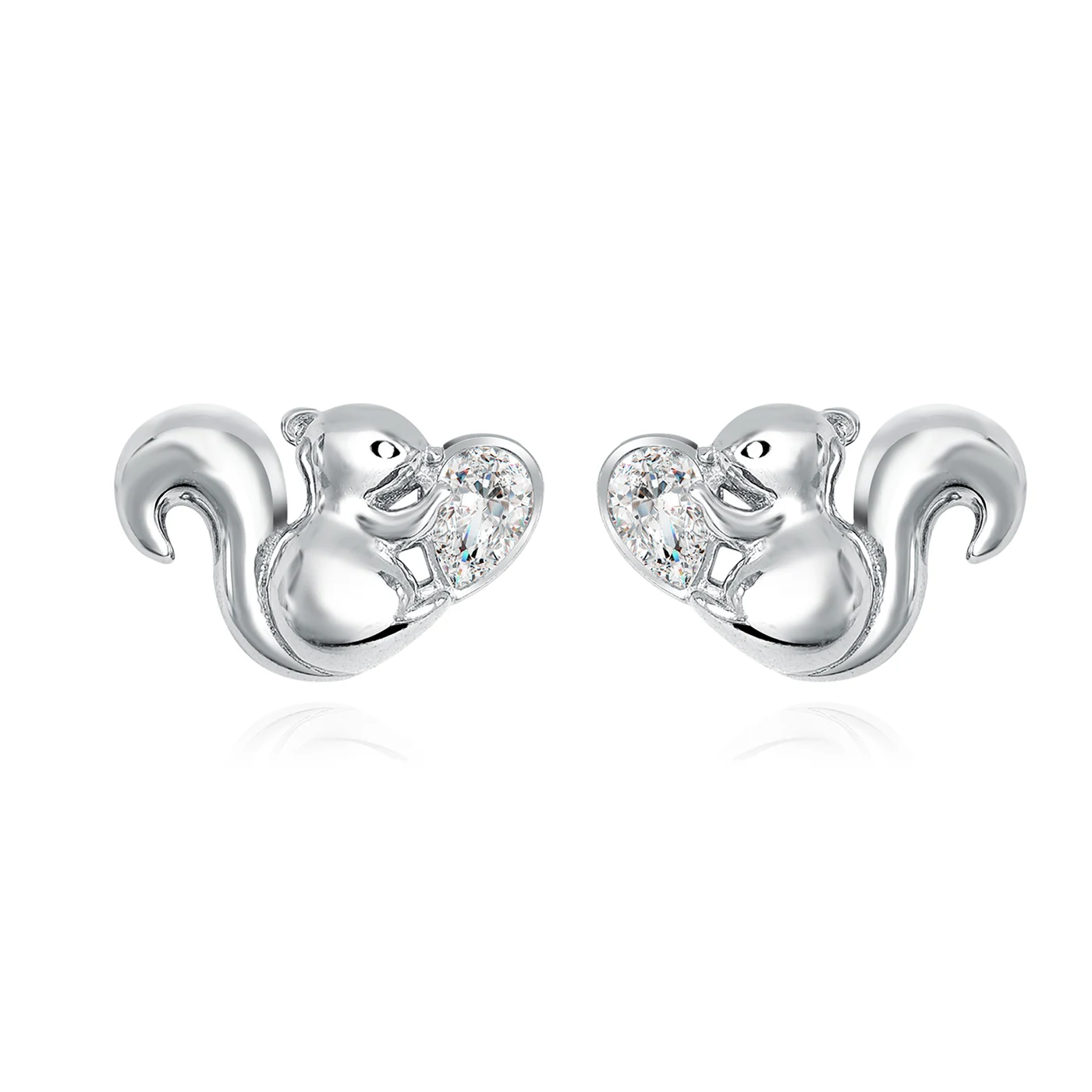 Europe and the United States Personality Creative Small Squirrel Earrings made by BlueOne Jewelry
