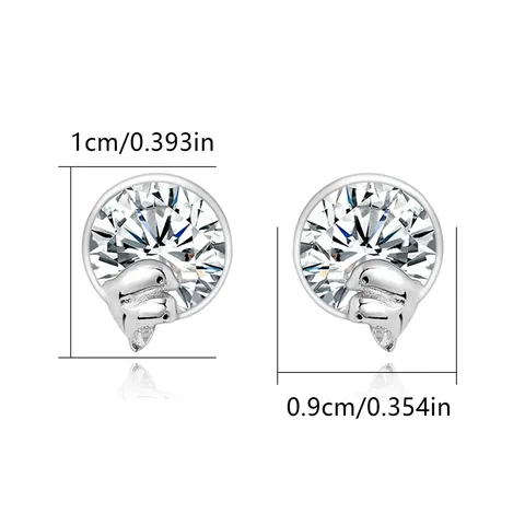 Europe and the United States Personality Creative Small Dolphin Earrings - view 3