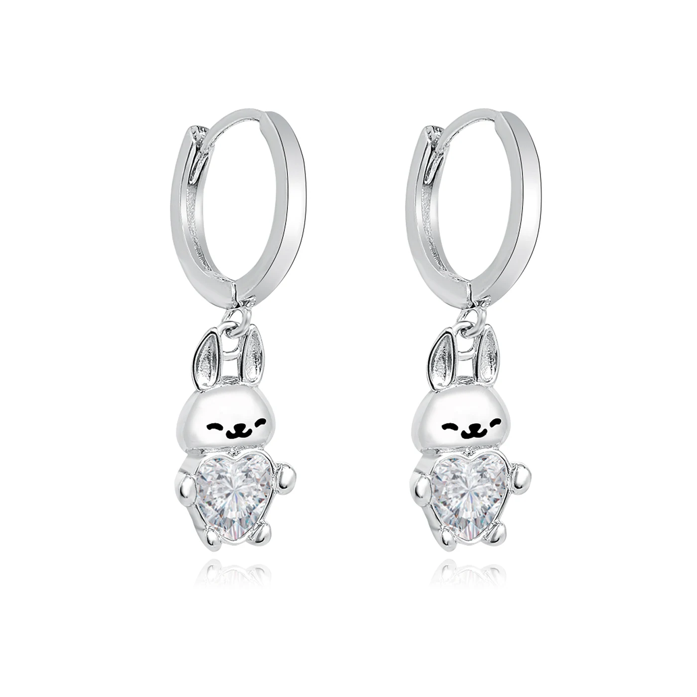 Europe and the United States Personality Creative Rabbit Earrings made by BlueOne Jewelry