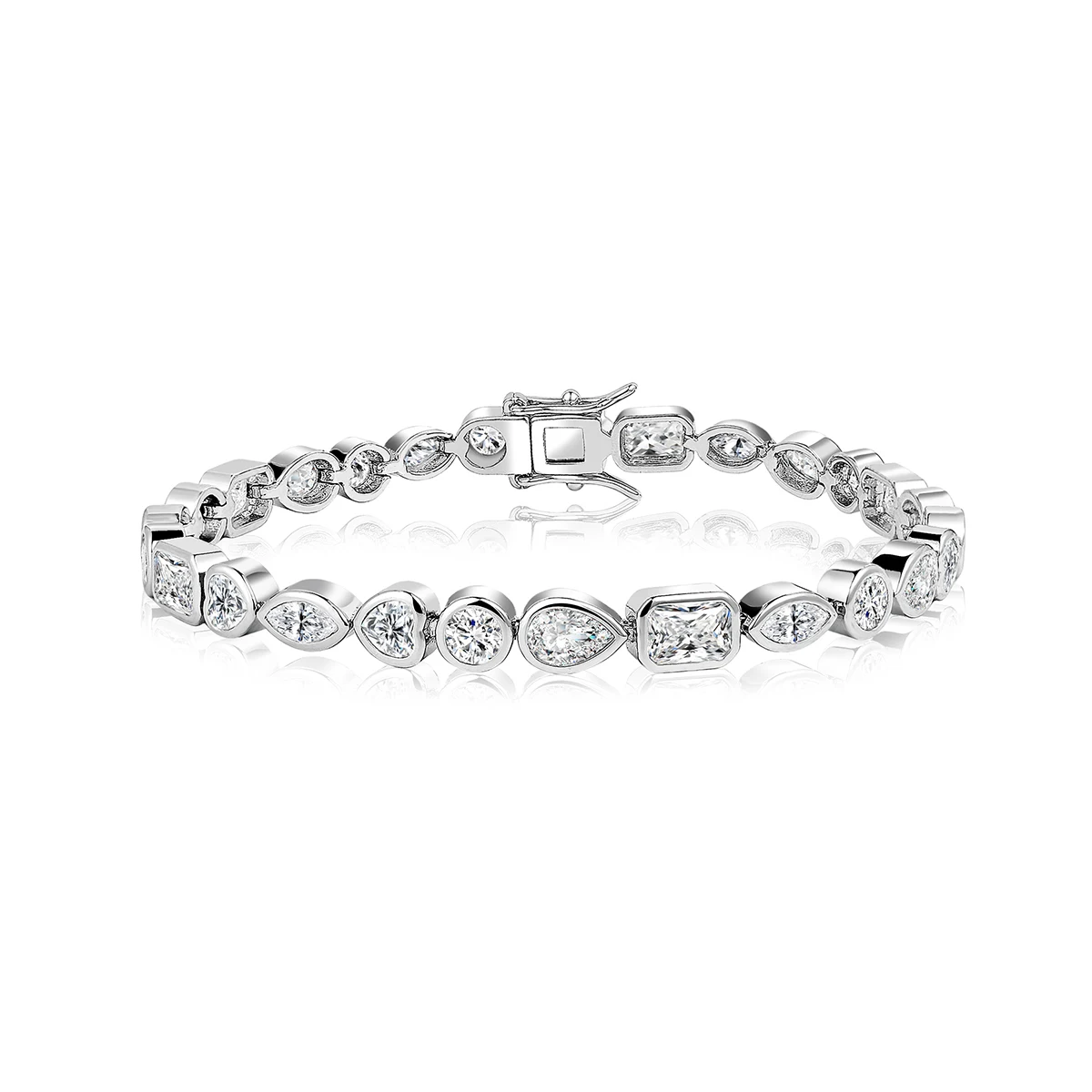 Geometric Zircon Bracelet Simple Personalized Female Bracelet Netflix Same Models made by BlueOne Jewelry