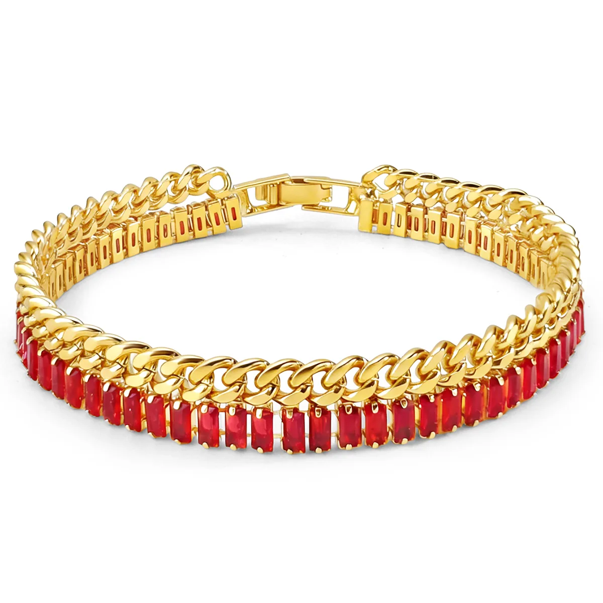 Double-row Tennis Chain Zircon Bracelet Seller Jewelry made by BlueOne Jewelry