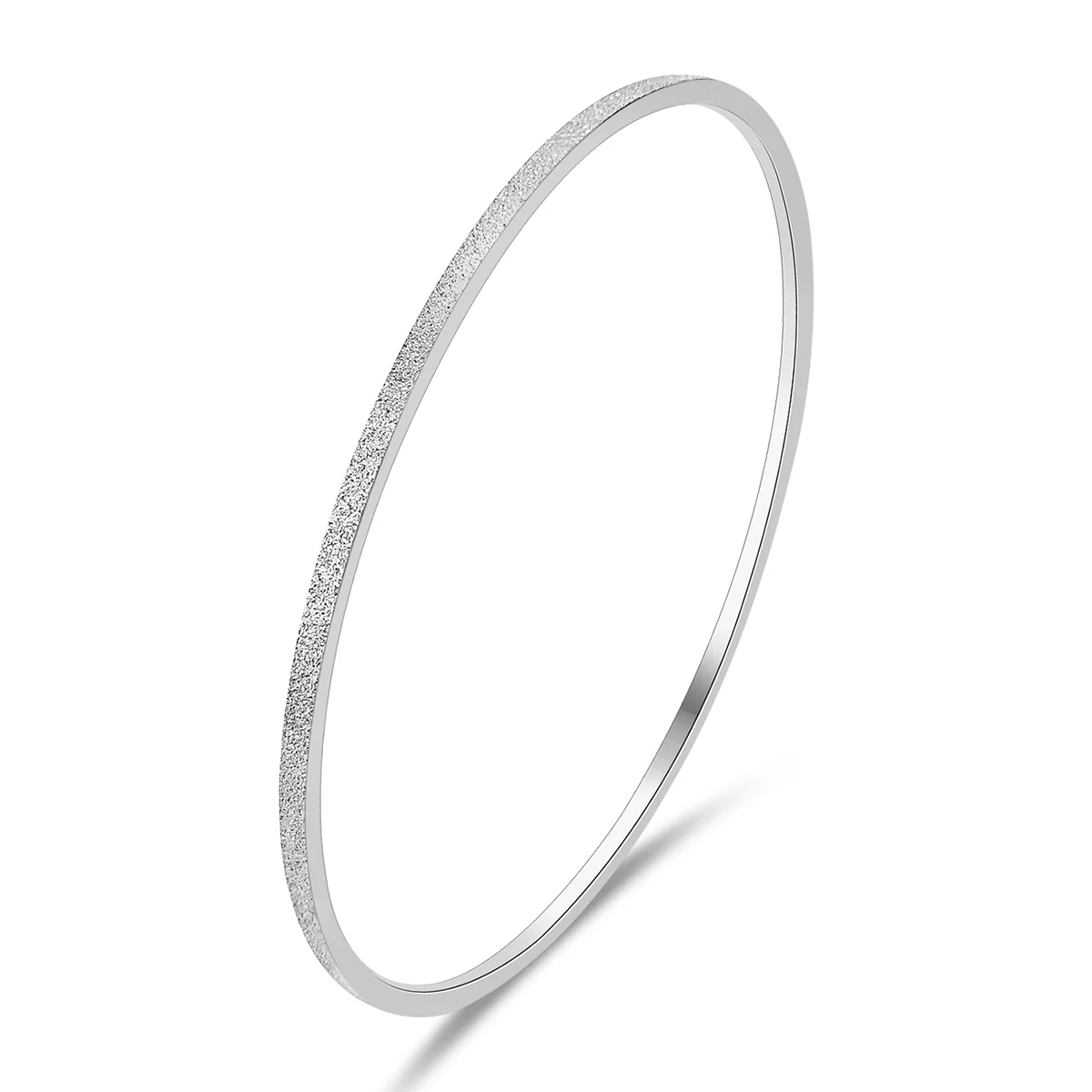 : European & American Minimalist 2mm Smooth Coil Bracelet – Plain in 18K Gold Plated made by BlueOne Jewelry