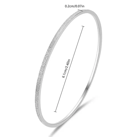 : European & American Minimalist 2mm Smooth Coil Bracelet – Plain in 18K Gold Plated - view 3