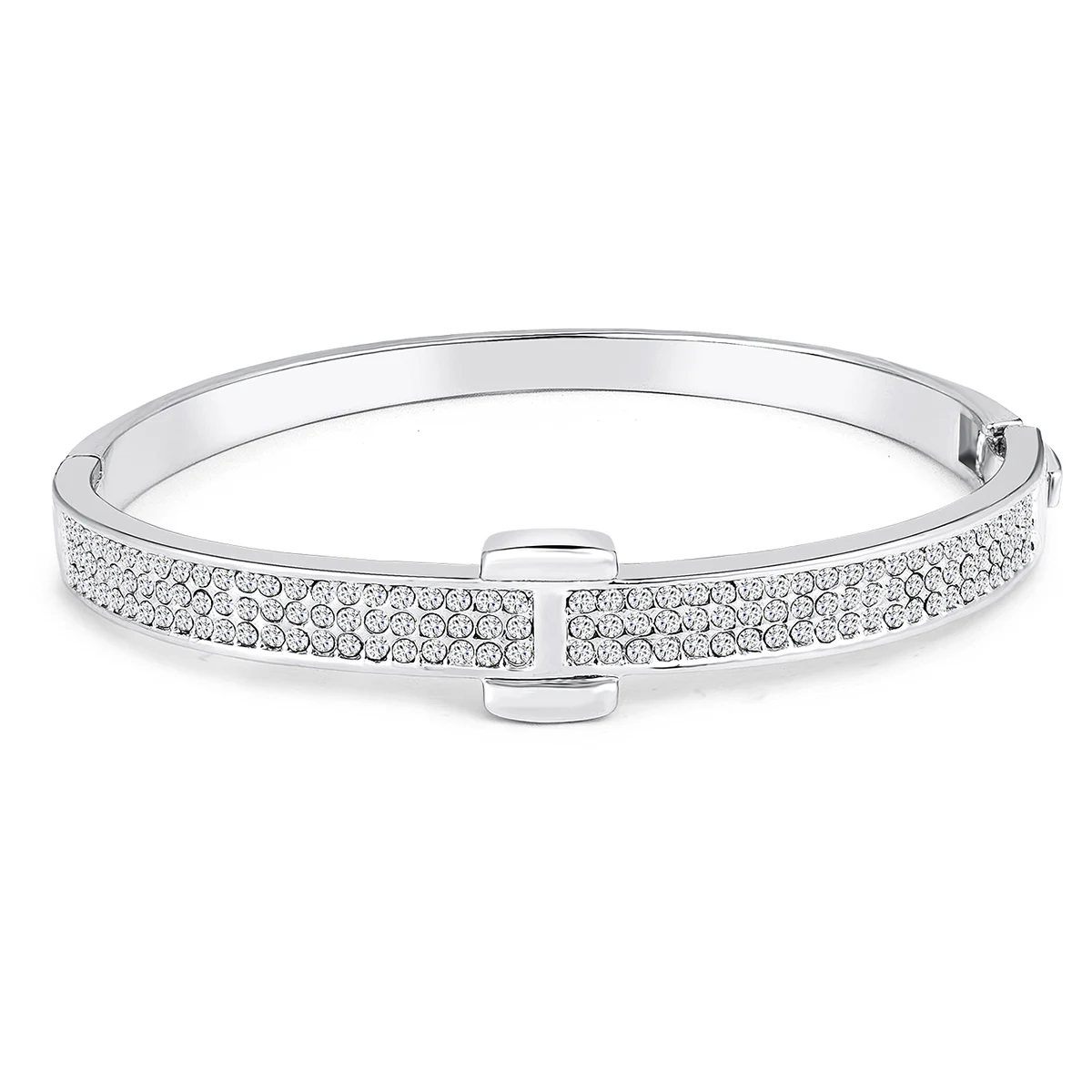 Encrusted Zirconia Bracelet Fashion Classic Senior Copper Plated Real Gold Hand made by BlueOne Jewelry