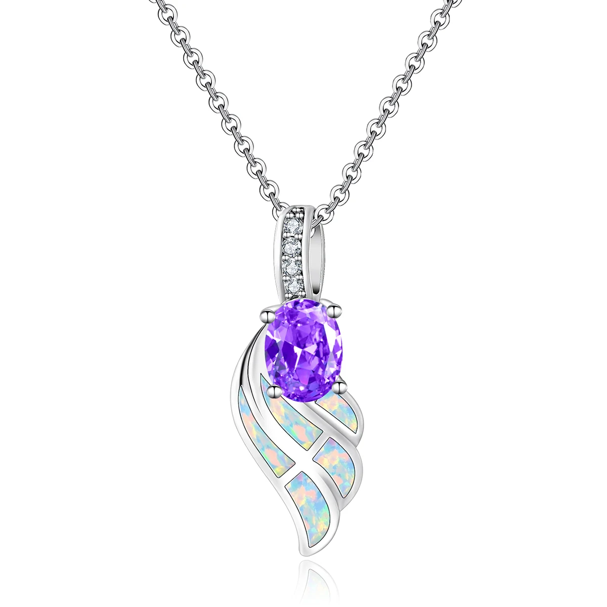 Europe and the United States Fashion Jewelry Opal Necklace Pendant Collar Collarbone Chain made by BlueOne Jewelry