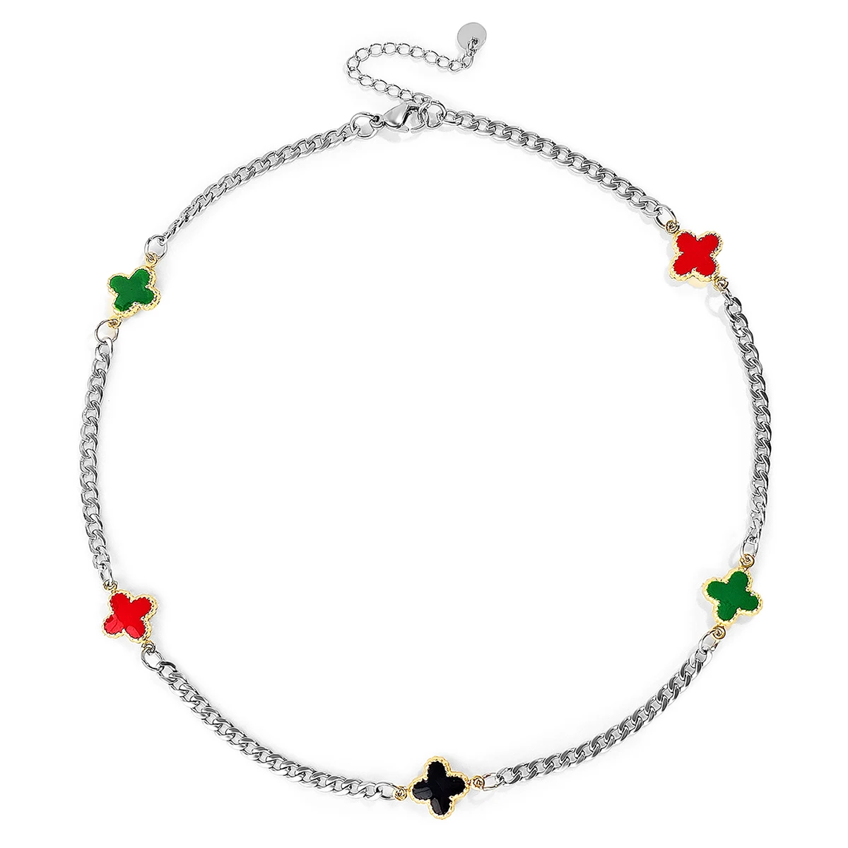 Europe and the United States Popping Fashion Simple Lucky Clover Necklace made by BlueOne Jewelry