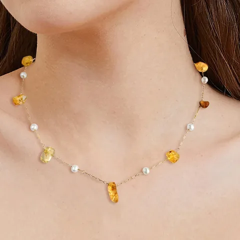 European and American Dopamine Necklace Design Sense Necklace Collarbone Chain - view 2