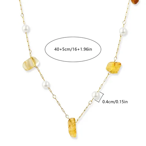 European and American Dopamine Necklace Design Sense Necklace Collarbone Chain - view 3