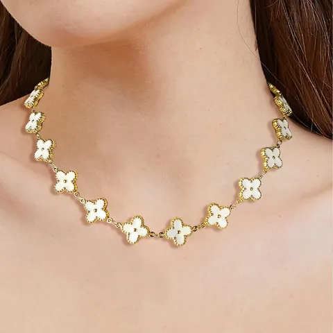 European and American Flower Metal Elegant Necklaces Women Hundred - view 2