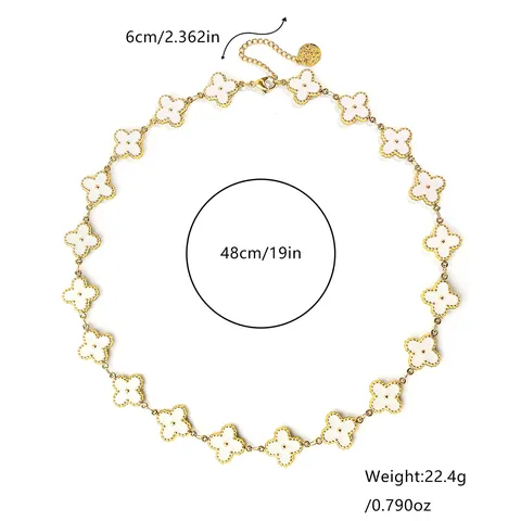 European and American Flower Metal Elegant Necklaces Women Hundred - view 3