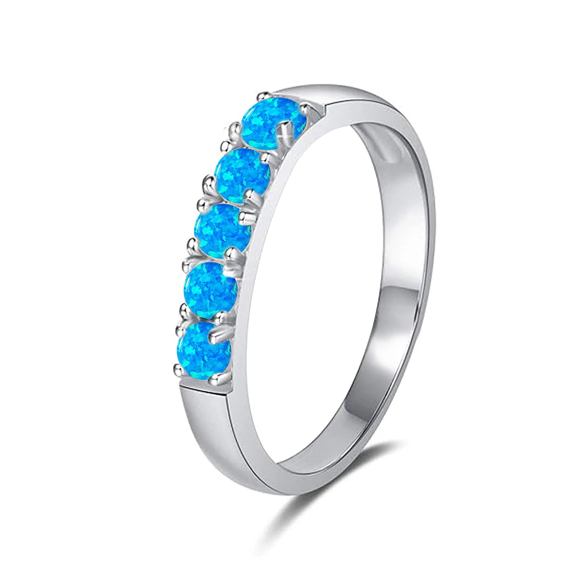 European and American Opal Ring Women Direct made by BlueOne Jewelry