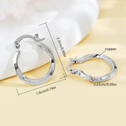 European and American Vegetable Coil Earrings Female High-level Lightweight Luxury Versatile - view 3