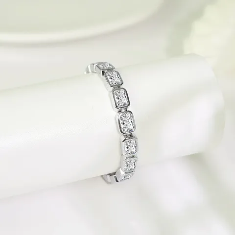 European and American Zircon Bracelet Personalized Fashion Simple Hand Jewelry Rectangular - view 3